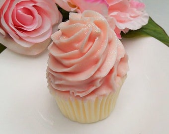 Strawberry Cupcake Soap, Strawberry Soap Cupcake, Birthday Gift Soap