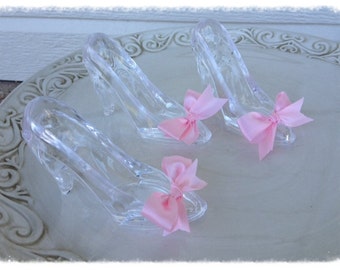 Birthday Decoration Cinderella Princess Glass Slippers Set of Three for Birthday Party