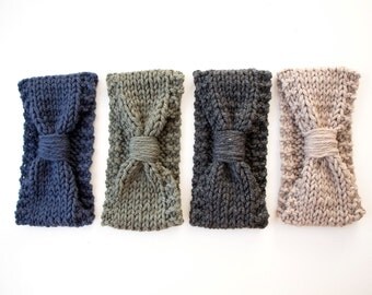 Knitted Headband // Turban Headband // Knit Hairband // Woollen Headband // Winter Headband // Ear Warmers