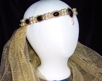 Renaissance French Hood Tudor Headpiece Anne Boleyn
