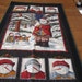 Santa and the Snowmen Quilted Christmas Wall Hanging