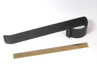 Cuff Bending Jig 1 inch Wide Tool Steel plus 1 blanks base metal cuff blank