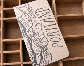 letterpress Portland notepad
