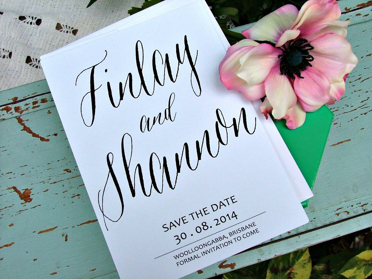 Diy Save The Date Onepaperheart Stationary Invitations