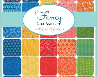 FANCY - Moda Fabric Charm Pack - Five Inch Quilt Squares Quilting Material Blocks