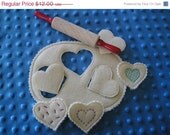 Christmas In July Sale Felt Playfood, Pretend food Cookie Dough with rolling pin set of 8 Il_170x135