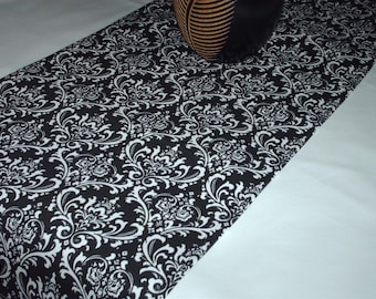 CHOOSE SIZES RUNNER Damask Table Runner Madison Reverse White Damask On   Il 340x270.527019349 8ui3 