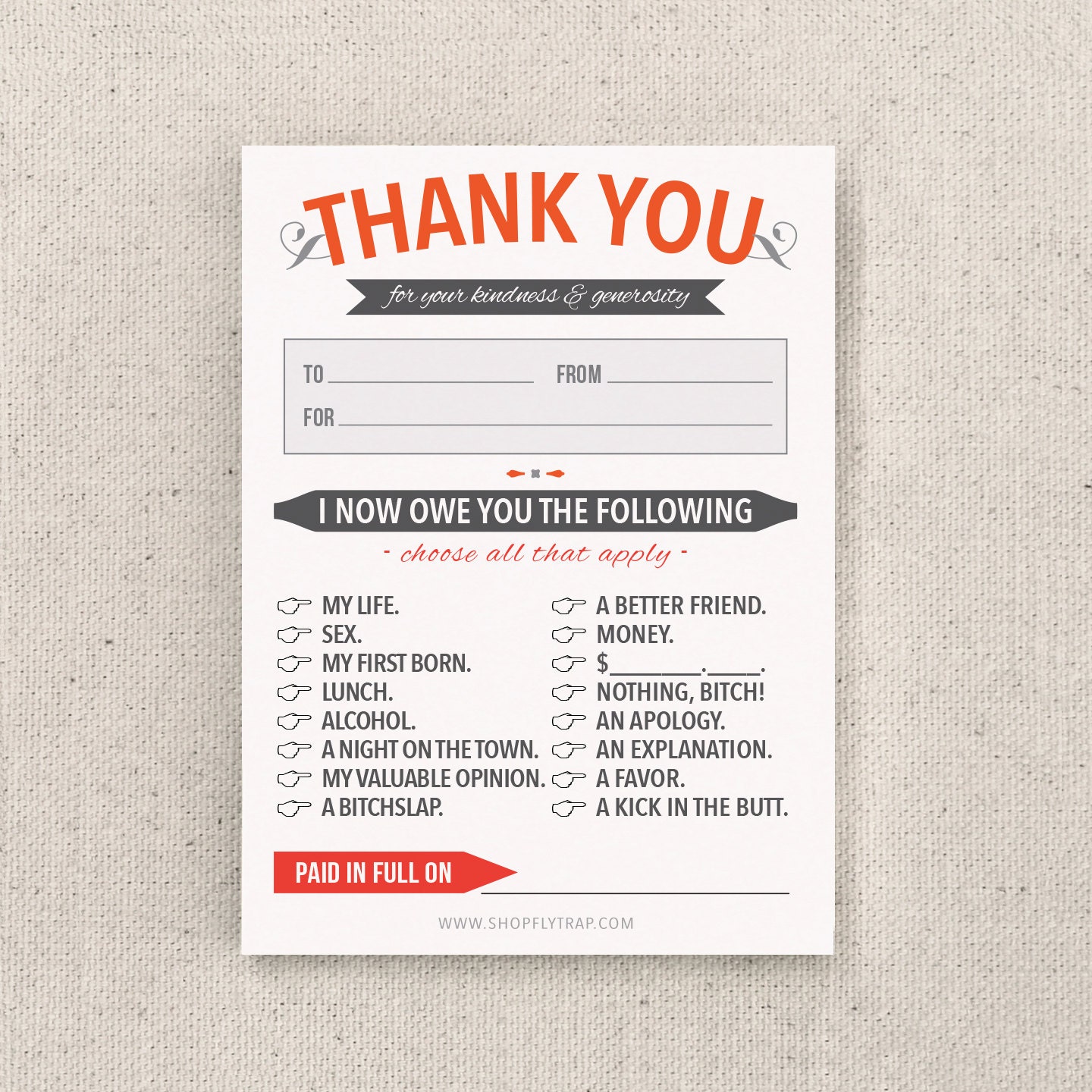 Thank you puns picture