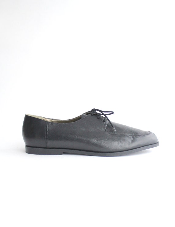 size 9 | vintage Esprit leather shoes | vintage black leather oxfords ...