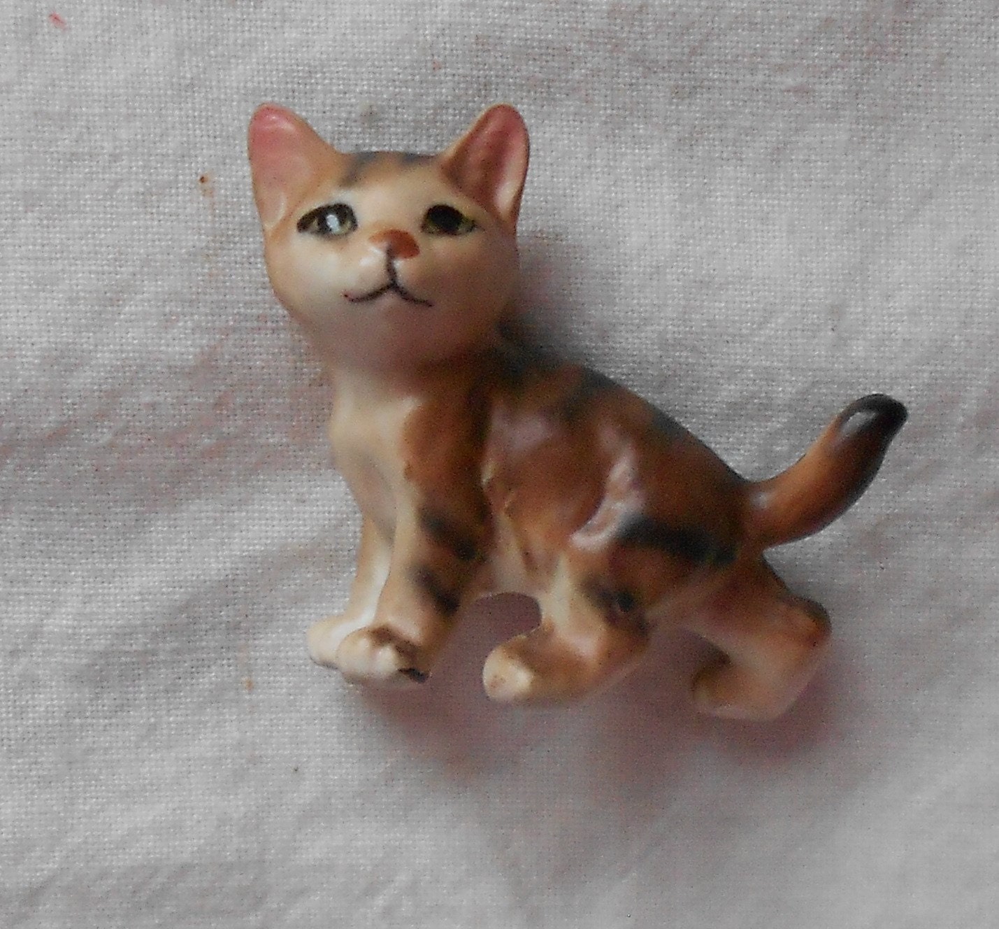 1950 s CAT FIGURINE VINTAGE collectible ceramic hand painted