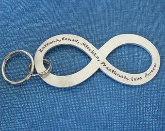 thumbnail image 2 of Heart Infinity Love Forever Keychain - Silver Metal Keyring, Valentine's Day Gift For Women 2 of 6