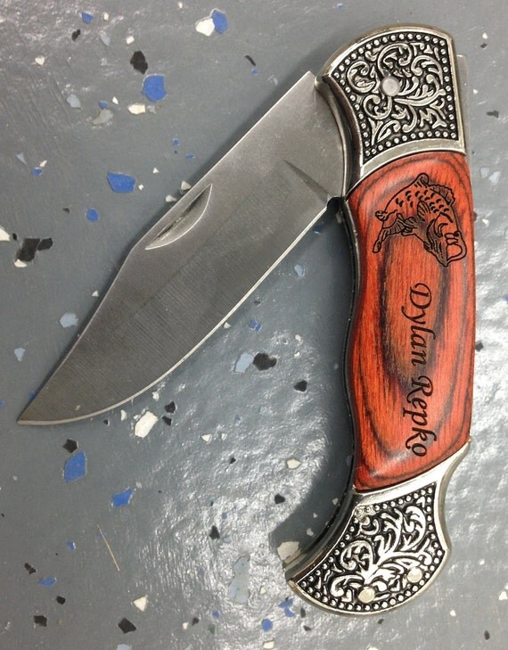 Fishing KnifeSurvivalFolding KnifeEngraved by PrecisionEngraving