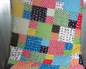 A is for . . . Baby Girl/Toddler Quilt - Reproduction Feedsack Prints