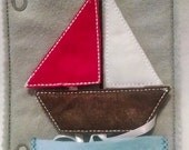 Christmas in July Sale Felt shapes sale boat quiet book page 3 different shapes to match Il_170x135