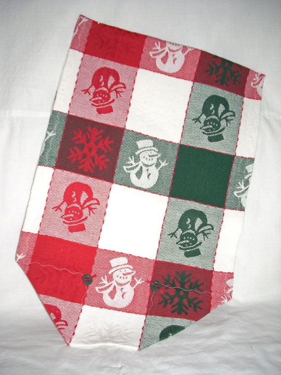 TABLE RUNNER with Snowmen and Snowflakes by acraftingheart on Etsy