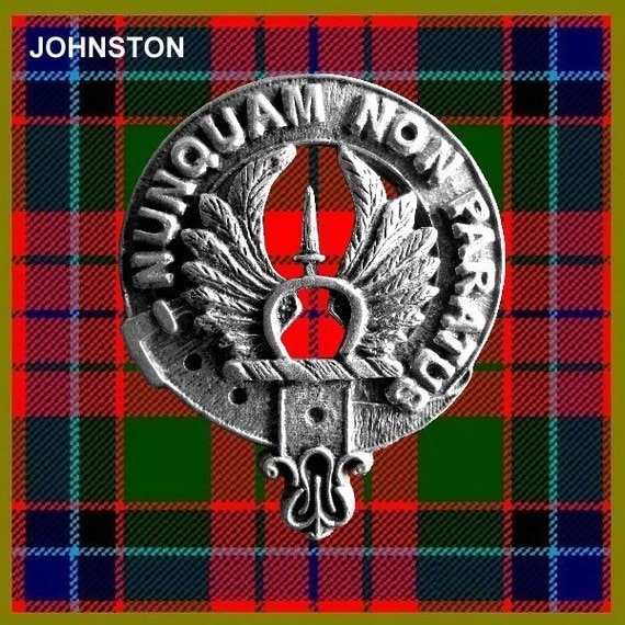 Johnston Clan Crest Scottish Pewter Cap Badge CB01