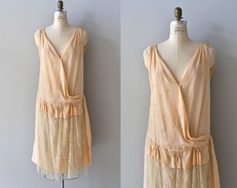 La Petite Poupée dress | vintage 1920s dress | lace and silk 20s dress