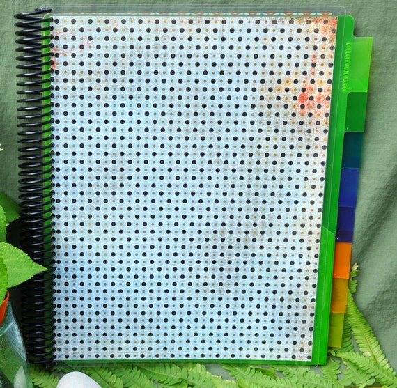 Spiral Bound Pocket Folder Organizer Book by LOLUdesigns on Etsy
