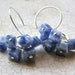 RESERVED FOR kr41600 - Navy Blue Earrings, Sodalite Earrings, Blue and White Earrings, Denim Earrings