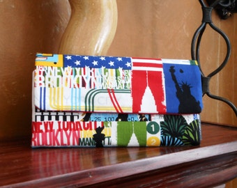 I Love New York Wallet / Wristlet / Cell Phone / Check Book / Credit Card / Coin /