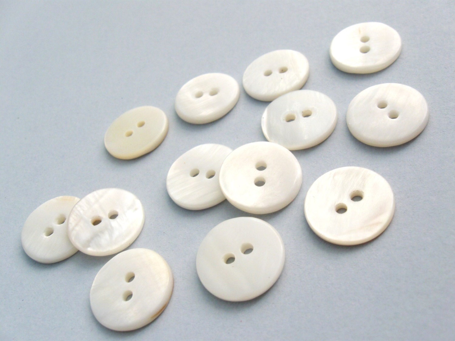 Pear Buttons Mother of pearl button 15mm set of 6 eco friendly natural