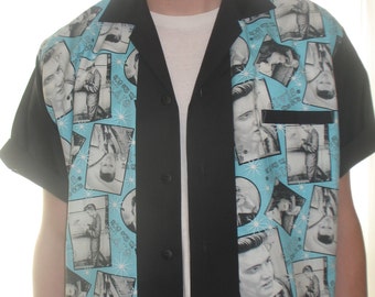 Men's Rockabilly Shirt Jac Elvis Design