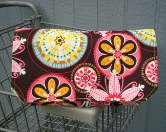 Coupon Organizer / Budget Organizer Holder- Attaches to your Shopping Cart / Carnival Bloom