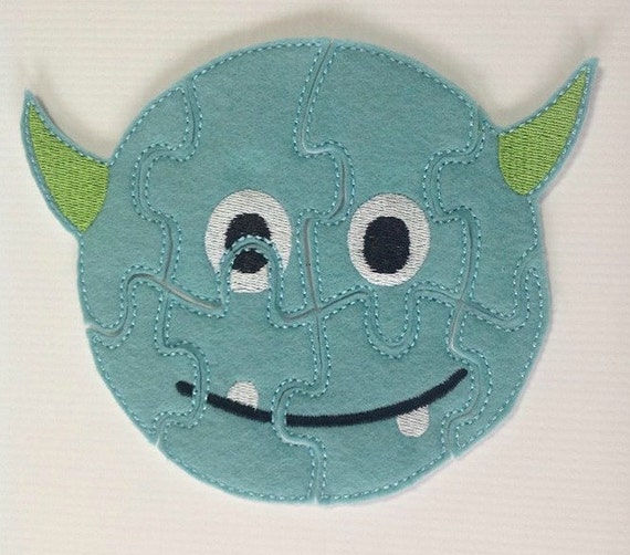 Monster Alien Felt Puzzle Children's Toy Game