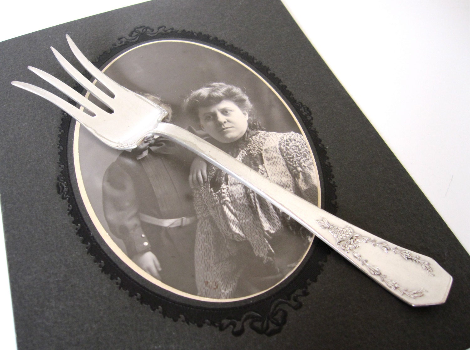 Antique Chipped Beef Fork Carolina 1914 by Holmes Edwards