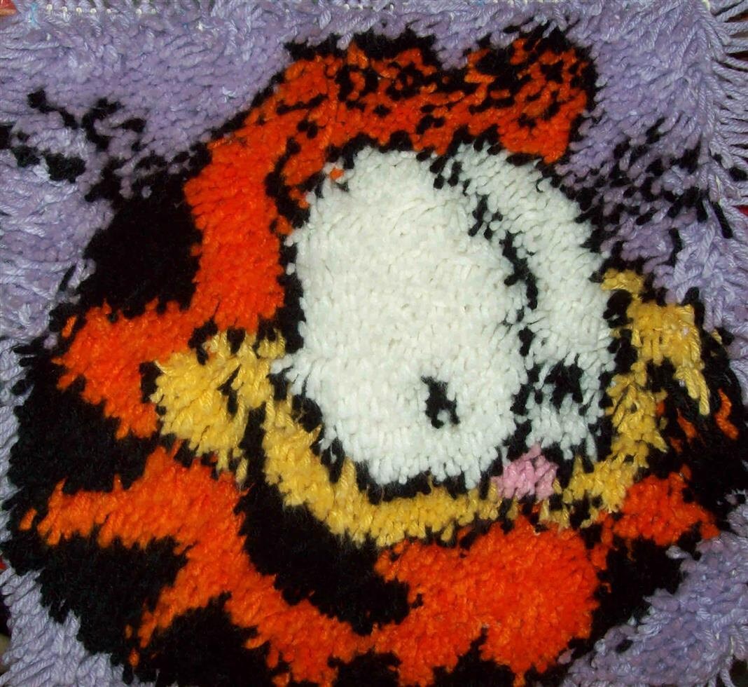 Garfield 12X12 Latch Hook Kit Free Shipping