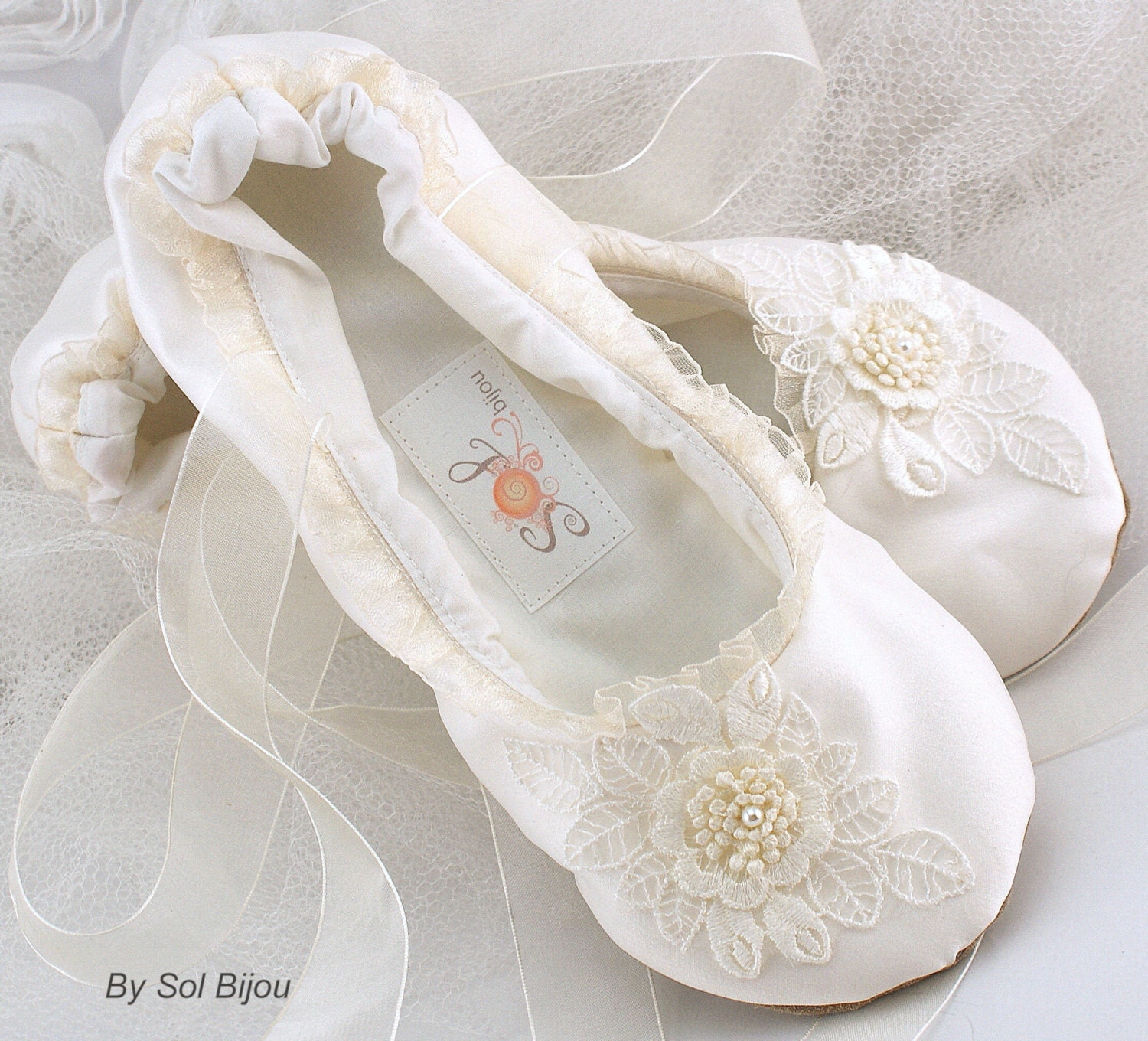 Ivory Ballet Flats Wedding Flats Ballet Slippers Wedding