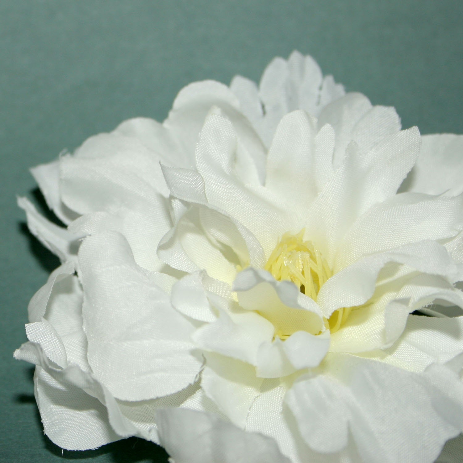 Small White Peony Artificial Silk Flower by SilkInspirations
