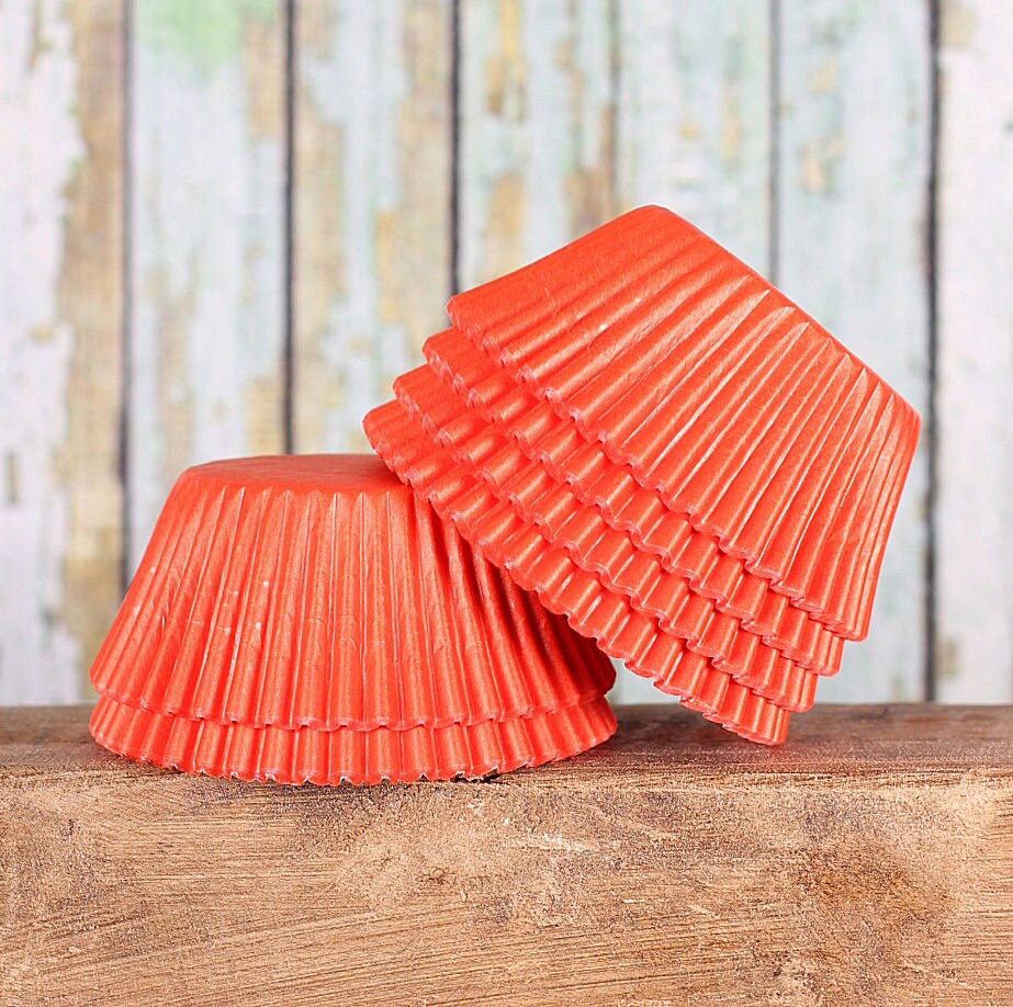 Orange Cupcake Liners Dark Orange Paper Cupcake Liners