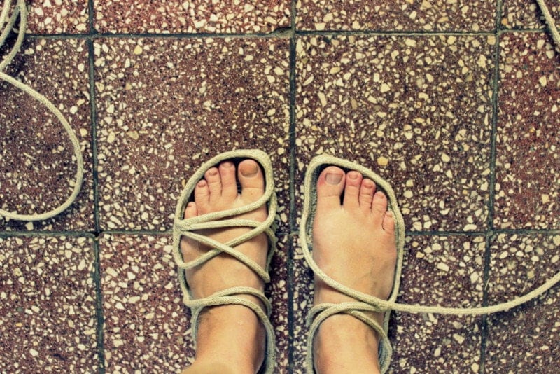 diy rope sandals