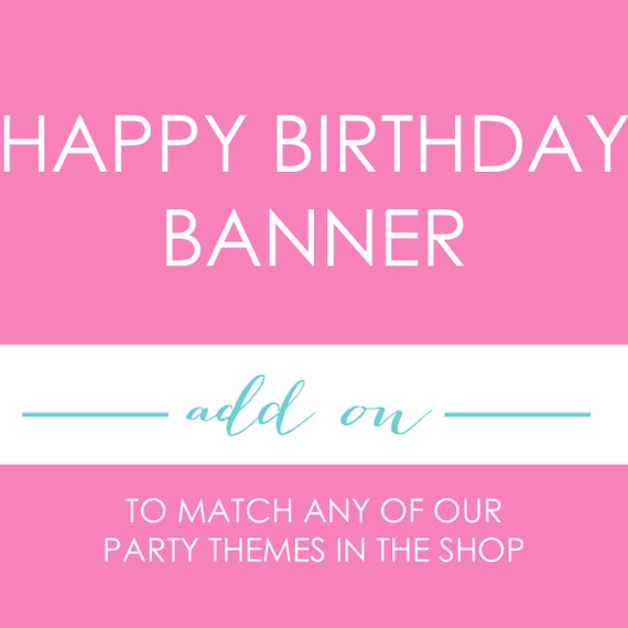 Printable "HAPPY BIRTHDAY" BANNER - A La Carte - By A Blissful Nest Il_570xn