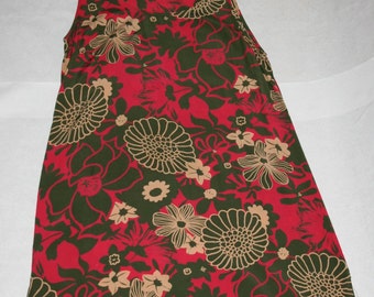 Vintage 90's Printed Summer Tank Dress- Size M/L