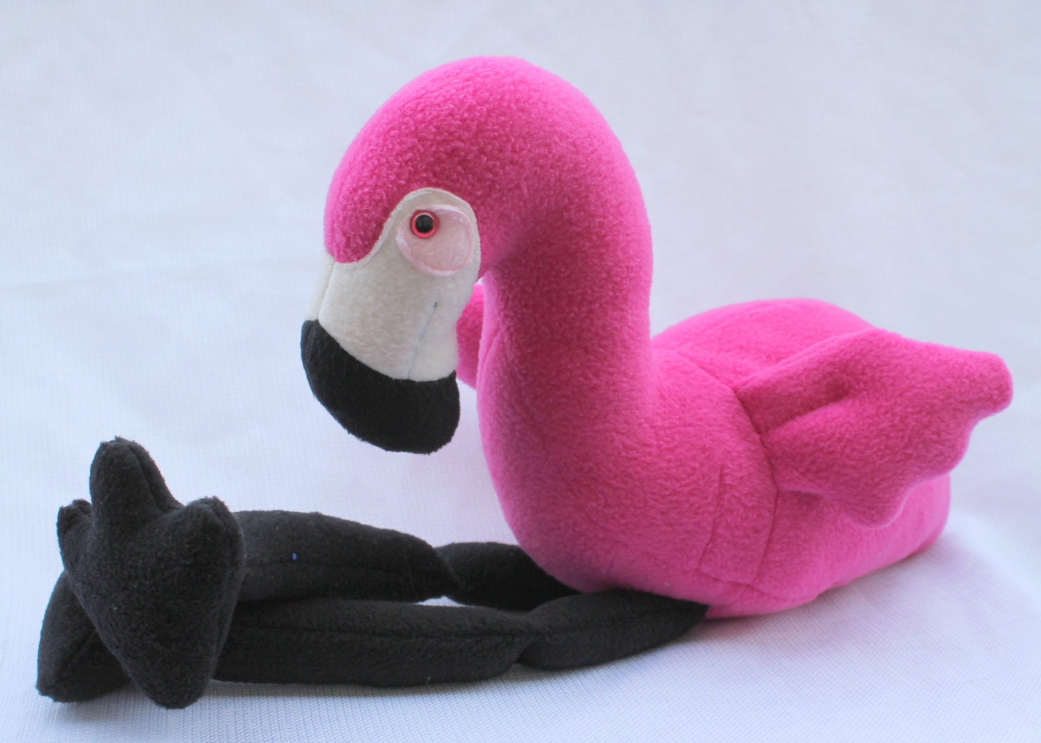 stuffed flamingo head