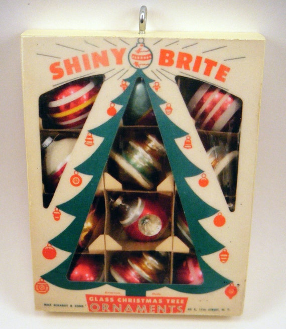 Shiny Brite Window Box Christmas Ornament