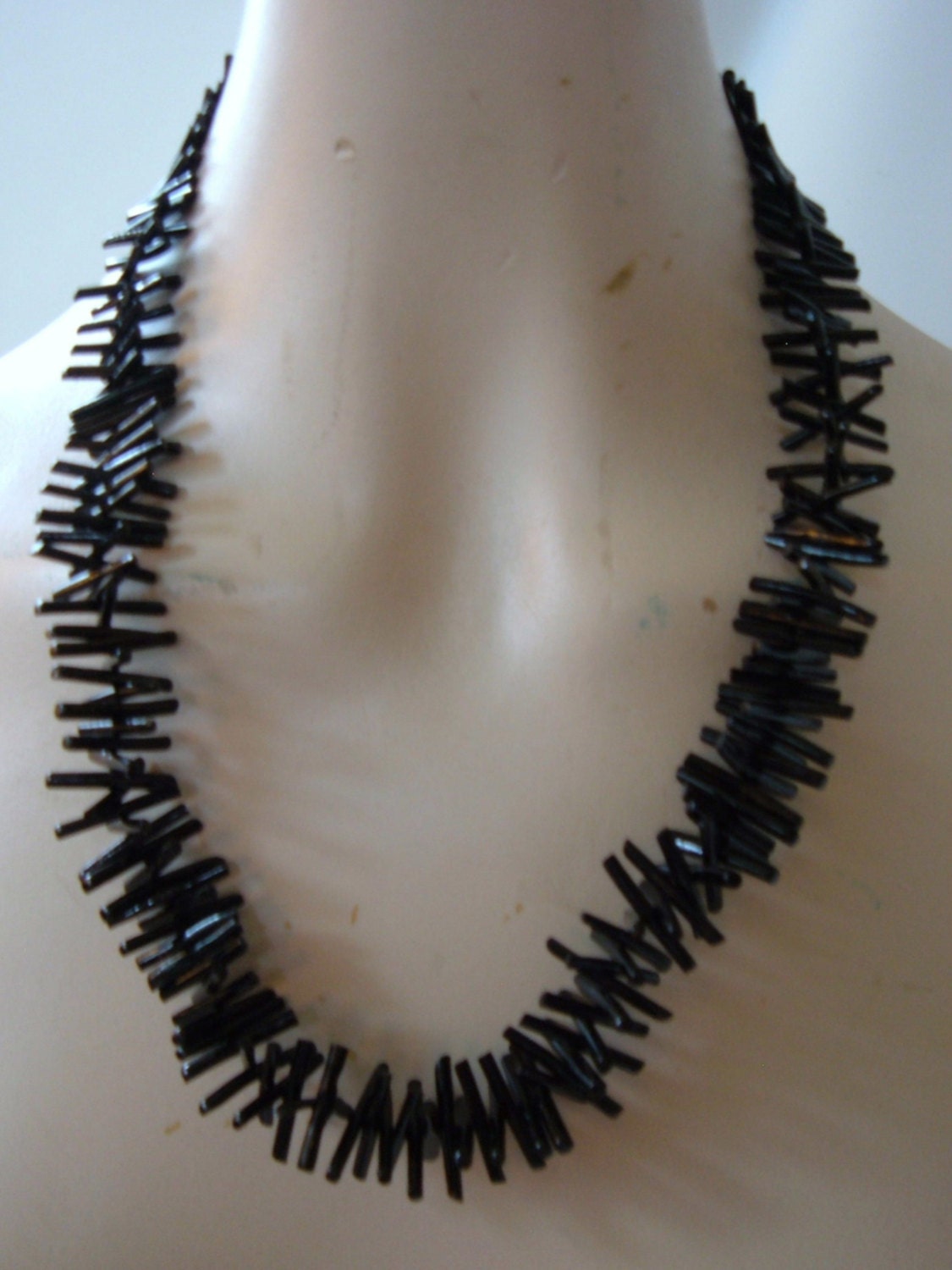 Genuine Black Branch Coral Necklace Spezzati by MagpieAntiques