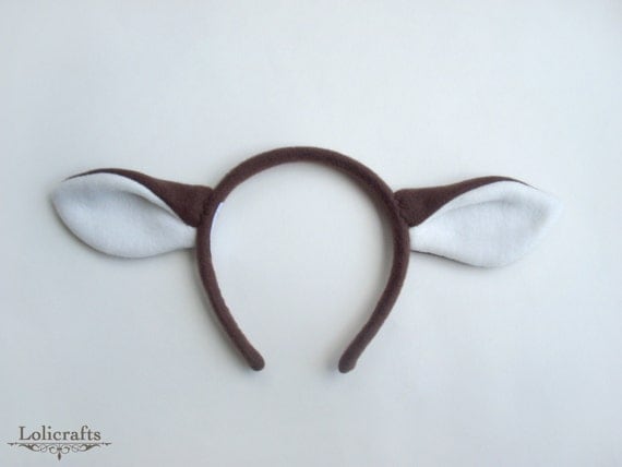 Brown Deer Ears Headband by lolicrafts on Etsy