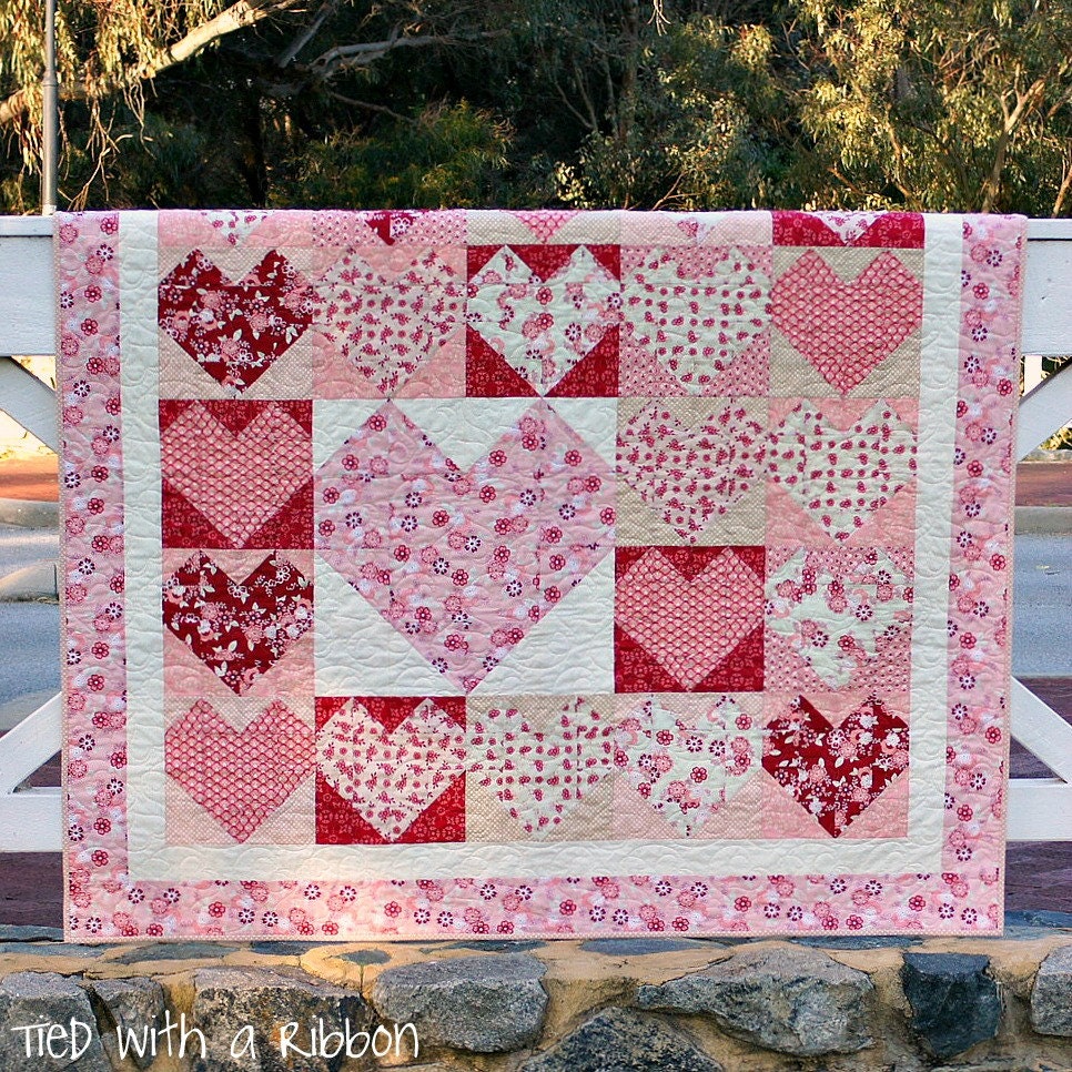 Love Letters PDF Quilt pattern Immediate by tiedwitharibbon