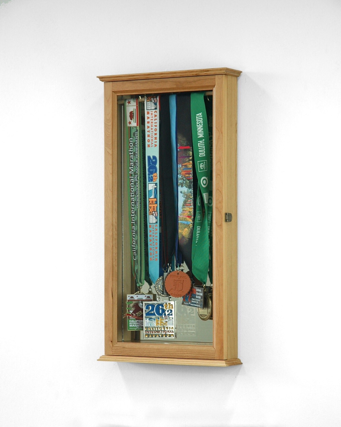 Marathon Sports Medal Display Case Wall Cabinet From Fwdisplay On Marathon Sports Medal Display Case Wall Cabinet From Fwdisplay On