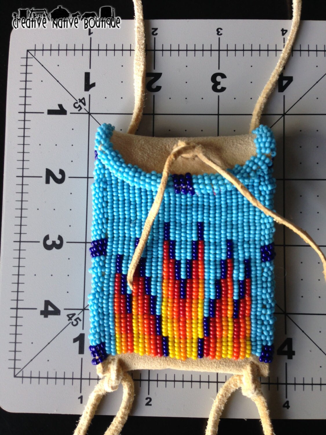 Native American Beaded Pouch