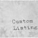 Custom Listing for Jenny