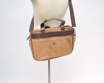 ... carry on bag briefcase messenger tote vintage leather bag lands end
