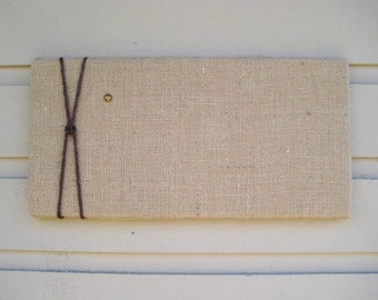 Burlap Bulletin Pin Board with Jute Twine, Message Board in Natural burlap, Photo Memory Board, Natural and modern decor