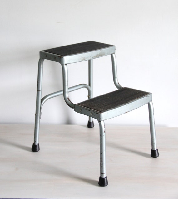 vintage industrial step stool / ladder by wretchedshekels on Etsy