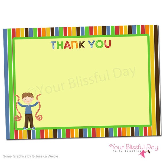PRINTABLE Arcade Fun Thank You Cards (Boy or Girl) Il_570xn