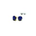 Vintage Faceted Cobalt Blue Glass Estate Jewels Earring Studs - Estate Jewelry - Rhinestone Studs