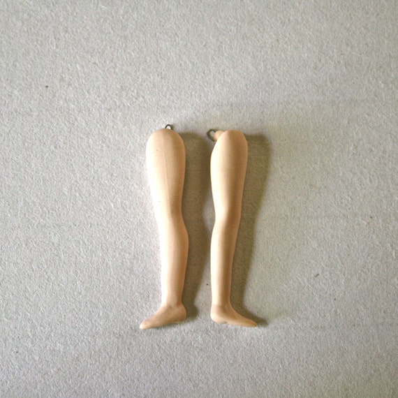 Vintage Porcelain Doll Legs Slender and by ReminiscencePapers